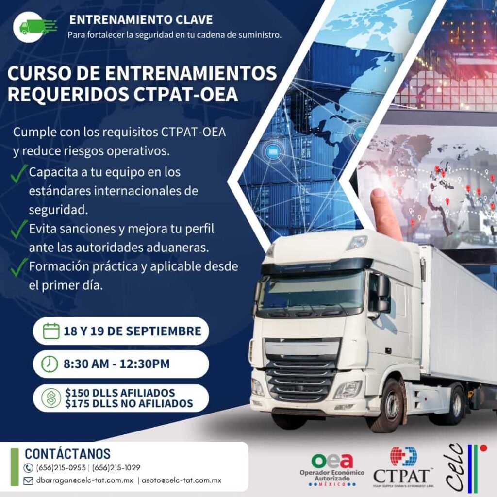 Curso de Entrenamientos Requeridos CTPAT-OEA